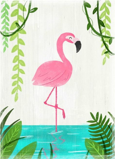 Flamingo T Shirt, Deco Surf, Flamingo Illustration, Flamingo Wallpaper, Flamingo Painting, Flamingo Art, Flamingo Party, בר מצווה, Flamingo Print