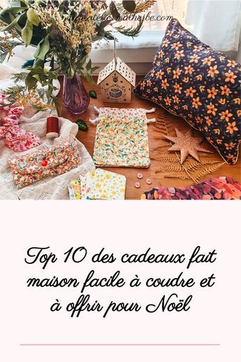 Vous souhaitez offrir des cadeaux fait-main à vos proches pour Noël ? Vous recherchez des tutoriels simples pour confectionner des cadeaux de Noël fait-maison à coudre ? Je vous propose 10 idées de cadeaux à coudre, parfait pour les débutants ! Ce sont des projets très simples qui demandent peu de tissus et de mercerie, vous pouvez même les réaliser en cousant à la main. Avec ces tutoriels, vous pourrez même apprendre quelques techniques d’une manière ludique et facile. Cadeau Noel Diy, Noel Diy, Couture Sewing, Christmas Sewing, Diy Couture, Top 10, Couture, Sewing, Crochet