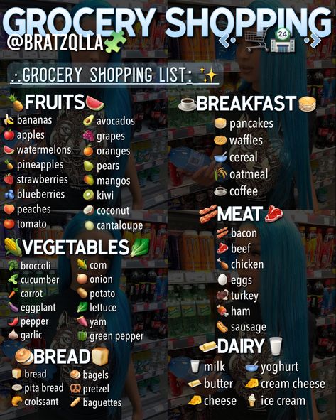 Food To Buy Shopping Lists, Baddie Shopping List, Must Have Grocery Items, Shopping List Aesthetic, Shopping Lists Grocery, Basic Shopping List, Walmart Grocery List, Grocery List For Two, Food List Grocery