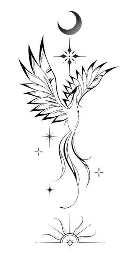 Fenix Tattoo, Phoenix Tattoo Feminine, Small Phoenix Tattoos, Infinity Symbol Tattoo, Camera Tattoos, Phoenix Tattoos, Tattoo Posters, Cross Tattoos For Women, Boho Tattoos