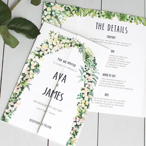 Invite Illustration, Arch Wedding Invitation, Floral Wedding Stationery, Unique Wedding Stationery, Invite Suite, Floral Arch Wedding, Watercolour Flower, Wedding Stationery Suite, Ball Ideas