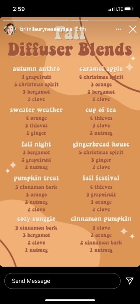 Apple Essential Oil Blend, Fall Diffuser Blends, Essential Oil Diffuser Blends Recipes, Essential Oil Diffuser Recipes, Oil Diffuser Recipes, Diffuser Recipes, Essential Oil Diffuser Blends, Young Living Oils, Oil Diffuser Blends