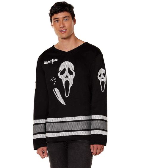 Movie Fits, Ghostface Costume, Dr Closet, Clothing Wishlist, Face Necklace, Ghost Face, Ghost Faces, Outfit Details, Halloween Outfits