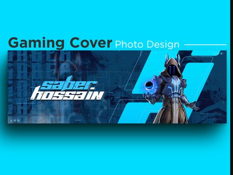 Cover photo Gaming / Banner Design for web / Gaming banner by Saber Hossain Organizational Chart Design, Cover Photo Design, Photo Games, Header Design, Pencak Silat, Publicidad Creativa, Gaming Banner, Game Ui Design, Learning Graphic Design