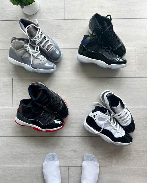 I’m missing 1️⃣ … who else is looking forward to the OG COLUMBIA (legend blue 😒🙄🫠) 11s this December 🥶❄️ Pictured: (2019) Jordan 11 “Bred” (2021) Jordan 11 “Cool Grey” (2018) Jordan 11 “Concord” (2016) Jordan 11 “Space Jam” Jordan 11 Space Jam, December Pictures, Jordan 11 Cool Grey, Jordan 11 Concord, Jordan 11 Bred, Blue 11s, Jordan 11s, Space Jam, Jordan 11