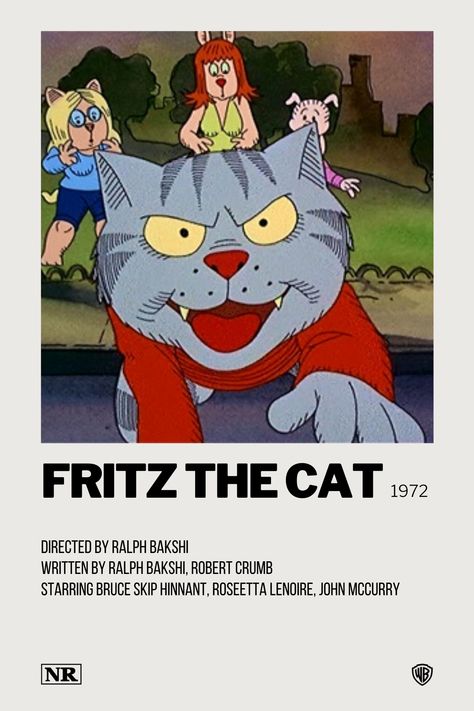 Felix The Cat Vintage, Cats The Musical Poster, Early 2000s Cartoons, A Street Cat Named Bob Movie, A Cat In Paris Movie, Fritz The Cat, Ralph Bakshi, Cat Movie, The Jersey Devil