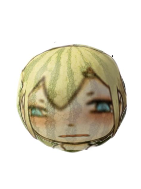 Cursed Basil Omori, Basil Nendoroid, Basil Pfp Omori, Basil Omori Pfp, Pfp Omori, Basil Pfp, Basil Icon, Watermelon Icon, Watermelon Basil