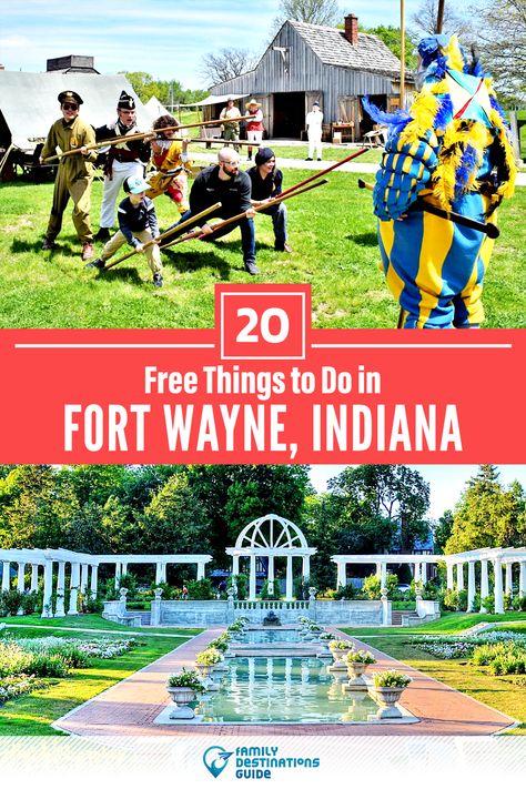 Midwest Road Trip, Indiana Travel, Northern Indiana, Indiana Dunes, Fort Wayne Indiana, Old Fort, Family Destinations, Fort Wayne, Free Things To Do