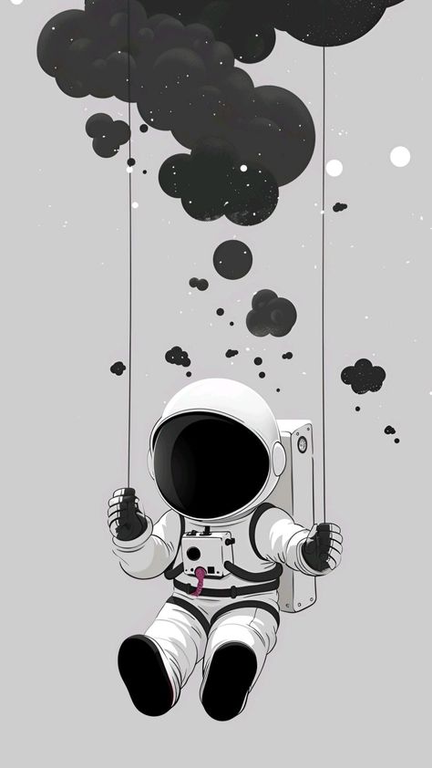 Astronaut Iphone Wallpaper, Aesthetic Astronaut, Crow Painting, Deer Wallpaper, Simpson Wallpaper Iphone, Trippy Designs, Pikachu Wallpaper, Astronaut Wallpaper, Whatsapp Wallpaper Cute