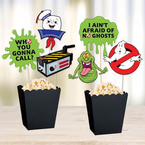 Ghostbusters Party Centerpiece Sticks 6pk Ghostbusters Party Ideas, Ghostbuster Party, Ghostbusters Halloween, Ghostbusters Birthday Party, Ghostbusters Birthday, Religious Valentines, Ghostbusters Party, 1st Birthday Balloons, Carnival Decorations