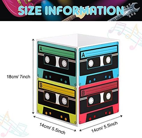 Ships within 24 Hours or Less! Buy This Product Form Our Website For Your Amazing Party! 80's 90's Cassette Tape Bucket Centerpiece, 80’s Party Supplies and 90's Theme Parties, 5.5 x 7 Inch Cassette Tape Table Decor, Retro Hip Hop Music Culture Party for Adults Kids Shop at https://www.homepartyking.com/product/80s-90s-cassette-tape-bucket-centerpiece-80s-party-supplies-and-90s-theme-parties-5-5-x-7-inch-cassette-tape-table-decor-retro-hip-hop-music-culture-party-for-adults-kids Bucket Centerpiece, Party For Adults, 90s Theme Party, Retro Hip Hop, 90s Theme, Music Culture, 50th Party, 80s Party, Theme Parties