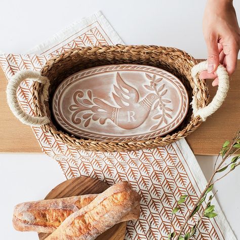 GiftShopByKORISSA - Etsy Terracotta Plate, Tea And Cookies, Bread Warmer, Screen Print Tea Towels, Handmade Bread, Oval Basket, Seagrass Basket, Printed Tea Towel, Island City