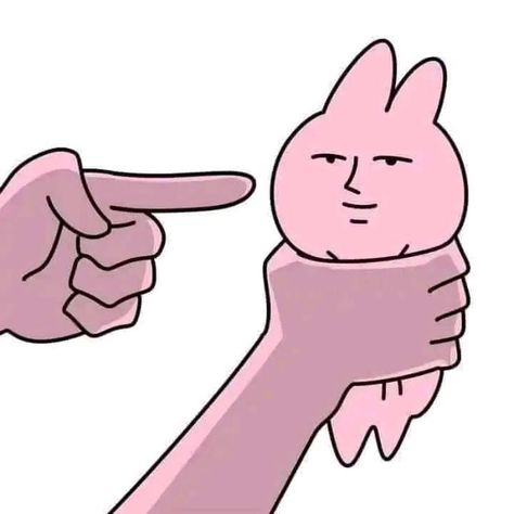 Aho Girl, Funny Stickman, Goofy Drawing, Reaction Pic, Pink Rabbit, Funny Doodles, Funny Drawings, 웃긴 사진, Silly Images