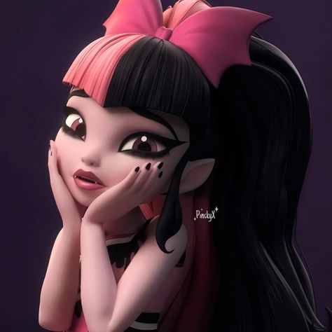 Draculaura Pfp Gen 3, Draculaura Gen 3, Draculaura Art, Mh Pfp, G3 Draculaura, Draculaura Pfp, Draculaura Icon, Draculaura G3, Draculaura Monster High