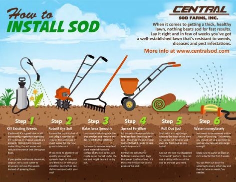 Installation Instructions - Soil Prep How To Till Soil, Soil Sampling, How To Make Loamy Soil, How To Lay Sod, Reseeding Lawn, How To Test Ph Level Of Soil, Backyard Dog Area, Sod Installation, Arizona Backyard