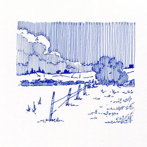 Fountain Pen Drawing, Pen Ink Drawings, Ink Pen Art, Observational Drawing, Pen Art Drawings, Landscape Sketch, My Sketchbook, 수채화 그림, Nature Drawing