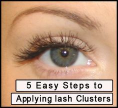 Best Individual Lashes, Cluster Eyelash Extensions Diy, Eye Makeup Stencil, Eyelash Extensions Aftercare, Lash Tricks, Applying False Lashes, Tumeric Face Mask, Applying False Eyelashes, Cluster Eyelashes