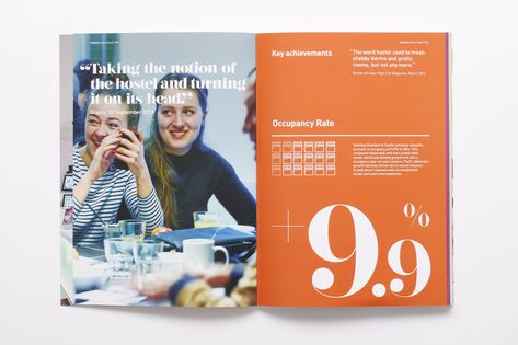 Safestay Annual Report 2014 · Energy Design Studio Creative Annual Report Design, Annual Report Design Inspiration, Annual Report Cover Design, Csr Report, Annual Report Cover, Annual Report Layout, Report Layout, School Brochure, Annual Report Covers