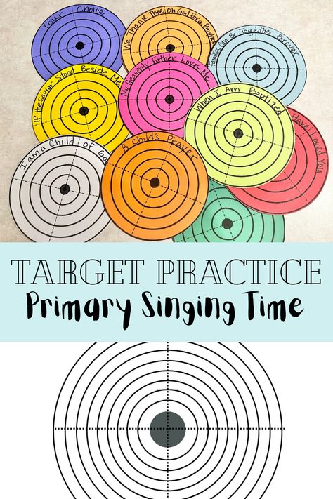 A Fun Primary Singing Time Game, even the boys will get into! Lay them on the floor and bring bean bags to toss, or hang them up on your chalkboard and provide a nerf gun. Either way is sure to please.

#LDSPrimary #primarysingingtimegame #singingtimeactivity #singingtimeideas #primaryideas #primaryactivity #funsingingtimeideas #seniorprimary #seminaryactivity #earlyseminaryactivity #primaryreviewgame Primary Review Ideas, Lds Music Time Ideas, Lds Primary Singing Time Games, Primary Music Games, Father’s Day Primary Singing Time, Easy Singing Time Ideas Lds, Primary Review Games, Primary Singing Time Review Games, Singing Time Review Games