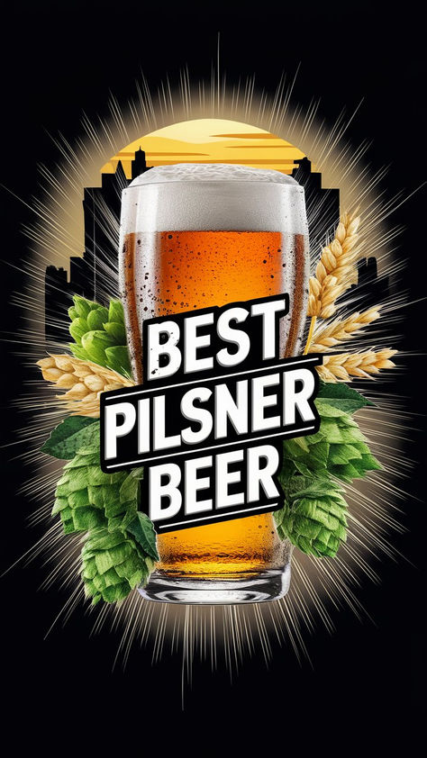 Best Pilsner Beers: The Finest Golden Brews [Connoisseur’s List]  Imagine yourself on a warm summer day, holding a chilled glass filled with a golden, effervescent liquid. The aroma of hops and malt wafts through the air as you take a refreshing sip.  You’re enjoying a classic – one of the best Pilsner beers. This diverse category of beer offers an array of styles and flavors, from traditional Czech pilsners to innovative American twists. Beer Ads, Pilsner Beer, Beer Ad, Craft Brewing, World Crafts, Pilsner, Home Brewing, Summer Day, Craft Beer