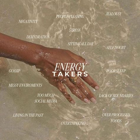 Start paying attention to how things make you feel 🫶🏻 Is your daily routine dominated by energy takers rather than energy givers? What fuels you? What drains you? Remember your well-being should be a top priority. So, use this as a reminder to reflect on your routine & identify what you need to make more time for & what to remove completely! This won’t just benefit you, day to day but those around you. Comment below and tell us your favourite energy giver 🧡 #energyhealing #energy #energy... How To Recharge Your Energy, How To Be More Energetic, Energy Takers, Spiritual Cleanse, Energy Givers, Morning Mantras, Evolve Quotes, Energy Drain, Morning Mantra