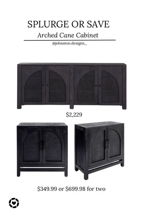 Black Sideboard Living Room, Black Buffet Table, Designer Console Table, Arched Cabinet, Sideboard Dining Room, Black Arch, Entry Console Table, Black Buffet, Dining Room Console