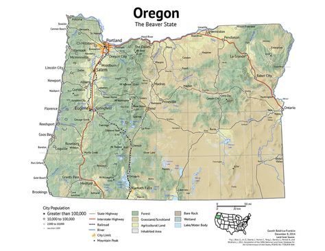 Oregon Map on Behance Rockhounding Oregon, Oregon Map, Travel Oregon, Southern Oregon Coast, Physical Map, Satellite Maps, Oregon State University, America Map, Topo Map