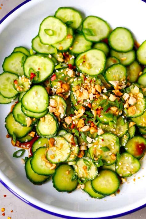 Baked Split Chicken Breast, Asian Cucumber Salad Recipe, Balsamic Chicken Breast, Japanese Cucumber Salad, Split Chicken Breast, Japanese Cucumber, Asian Cucumber Salad, Cucumber Salad Recipe, Cucumber Recipes Salad