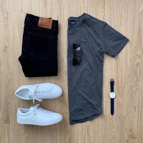 Outfit Grid Men, Mens Casual Outfits Summer, Men Fashion Casual Shirts, Stylish Men Casual, Mens Casual Dress Outfits, Men Stylish Dress, Outfit Grid, Casual Styles, Tumblr Outfits