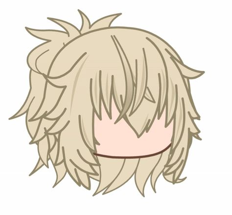 Long Gacha Hair Ideas, Gacha Messy Hair, Mullet Gacha Club, Club Life Hair, Gacha Club Hair Ideas Male Long, Gacha Oc Hair Ideas Fluffy, Gacha Hair Styles, Gacha Oc Hair Ideas, Gacha Reference