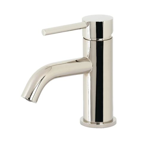 Kingston Brass Concord Single Hole Bathroom Faucet with Drain Assembly & Reviews | Wayfair.ca Polished Nickel Faucet Bathroom, Single Lever Bathroom Faucet, Polished Nickel Bathroom, Polished Nickel Faucet, Matte Black Faucet, Black Faucet, Push Pop, Single Handle Bathroom Faucet, Plumbing Bathroom