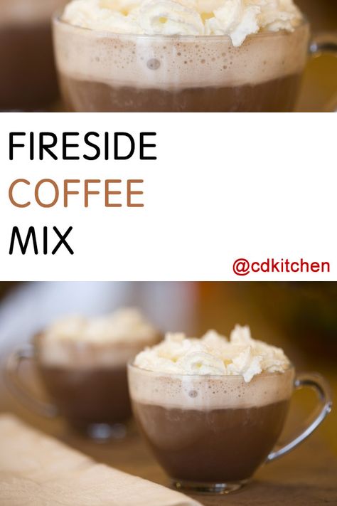 Instant Christmas Coffee, Coffee Mixes Recipes, Diy Drink Mixes, Nondairy Coffee Creamer, Fireside Coffee Mix Recipe, Powdered Drink Mix Recipes, Fireside Coffee, Instant Coffee Recipes, Tea Mixes