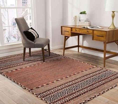 Boost Productivity with These 20 Office Decorating Ideas for Work 7 Office Decorating Ideas For Work, Bedroom Runner, Chic Office Decor, Office Area Rugs, Moroccan Boho, Office Decorating, Innovative Furniture, Desk Essentials, Office Floor