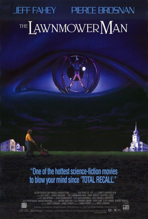 The Lawnmower Man : Unrated Director´s Cut (1992) - Pierce Brosnan DVD The Lawnmower Man, Jeff Fahey, Sci Fi Horror Movies, Science Fiction Movies, Sci Fi Films, Pierce Brosnan, Sci Fi Horror, Horror Movie Posters, Man Movies