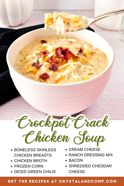 Chicken Soup Crockpot, Soup Dish, Crockpot Soup Recipes, Crock Pot Soup, Carb Meals, Chicken Soup Recipes, Crockpot Recipes Slow Cooker, Slow Cooker Soup, Crock Pot Cooking