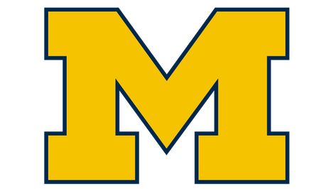 University Of Michigan Tattoo, Michigan Wolverines Svg, Yellow And Blue Color Palette, Tailgate Necessities, University Of Michigan Logo, Michigan Wolverines Logo, U Of M Football, Michigan Logo, Michigan Tattoos