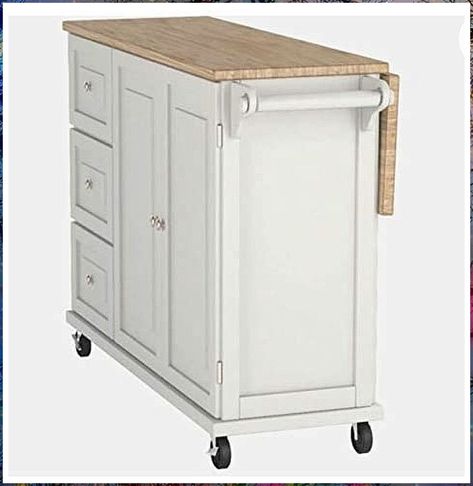 Kitchen Island On Wheels - Found Your Inspiration - Act fast or you might lose it. Click for more! Movable Island Kitchen, Movable Kitchen Island, Moveable Island, White Kitchen Cart, Narrow Kitchen Island, Island On Wheels, Kitchen Storage Trolley, Kitchen Island Storage, Island Storage