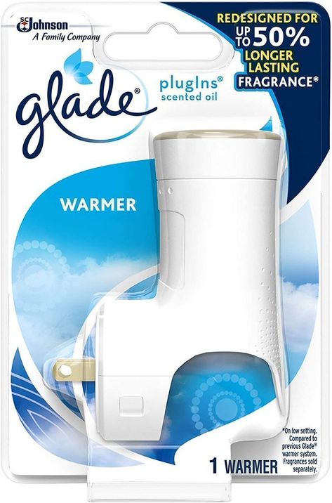 Glade PlugIns Scented Oil Warmer, Holds Essential Oil Infused Wall Plug in Refill, Up to 50 Days of Continuous Fragrance                    Grab one for as low as $1.79, retail $7!      https://amzn.to/2VpYZUy Neutrogena Makeup Remover, Scented Oil, Oil Warmer, Fragrance Bottle, Scented Oils, Wall Plug, Oil Bottle, Favorite Scents, Air Freshener