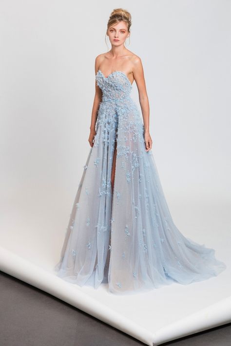 (Tony Ward RTW S/S 2017) Pastel Blue Wedding Dress, Pastel Blue Gown, Pale Blue Gown, Princess Mercury, Blue Gown Dress, Pastel Blue Dress, Elopement Dress, Tony Ward, Blue Wedding Dresses