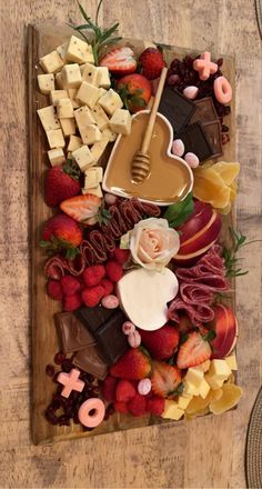 Valentine’s Day Fruit Charcuterie Board, Charcuterie Board Ideas For Valentines, Healthy Valentine’s Day Charcuterie Board, Charcuterie Board Valentines Day Savory, Charcuterie Boards Valentines, Galentines Party Food Boards, Dessert Board Platter Valentines, Valentine’s Day Themed Charcuterie Board, Valentines Party Charcuterie Board