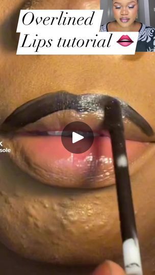 Overlined Lips Tutorial, Overlined Lips, Lips Tutorial, Lip Tutorial, Viral Post, Viral Videos, Lips