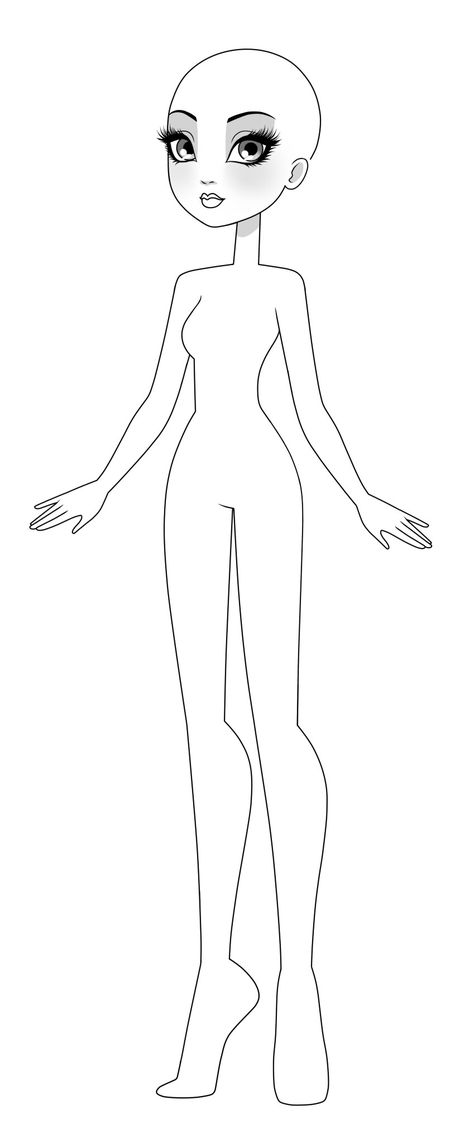 Body Base Drawing Girl, Cartoon Body Base, Female Drawing Base, Cartoon Body, Base Drawing, Body Template, Cartoon Style Drawing, Body Base, Character Template