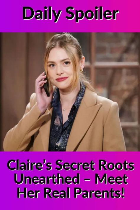 The Young And The Restless, cbs, soaps, Daily spoilers, 
The Young And The Restless Spoilers: Claire’s Secret Roots Unearthed – Meet Her Real Parents! Young And Restless, Michelle Stafford, Hunter King, Eric Braeden, Real Parents, Rumor Has It, The Young And The Restless, Happy Ending, Young And The Restless