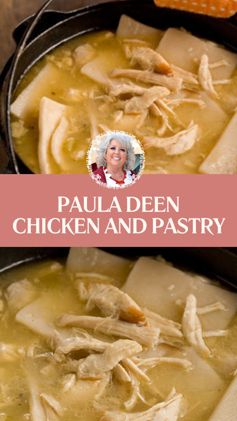 Paula Deen Chicken And Pastry Chicken And Pastry With Annes, Chicken And Pastry Recipe, Chicken Pastry Recipe Easy, Chicken Pastry Recipe Southern, Chicken Pastry Southern, Chicken And Pastry Southern, Paula Deen Chicken And Dumplings, Paula Deen Chicken Salad, Paula Deen Chicken