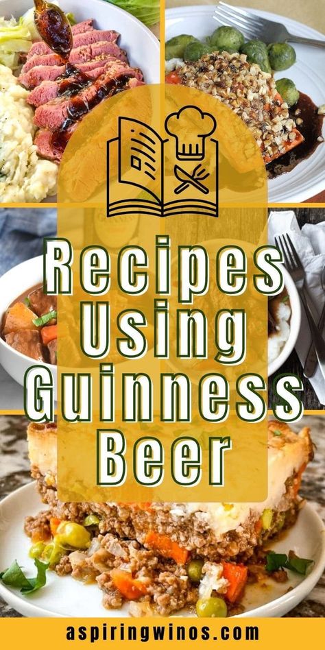 The Best Recipes Using Guinness | Guinness Beer | Recipes That Use Guinness Beer | Best Beer Recipes #GuinnessBeer #RecipesThatUseGuinnessBeer #BestBeerRecipes #BestRecipesUsingGuinness Guinness Beer Recipes, Recipes With Guinness Beer, Irish Beef Stew Crockpot, Guinness Recipes, Slow Beef Stew, Bratwurst Recipes, Blog Success, Frugal Recipes, Corned Beef Recipes