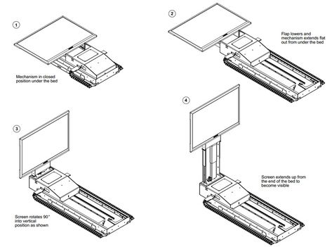 Under Bed TV Lift Mechanism Under Bed Tv Lift, Bed Tv Lift, Sports Rooms, Tv Lift Mechanism, Lift Bed, Bed Tv, Tv Lift, Tv Beds, Tv In Bedroom