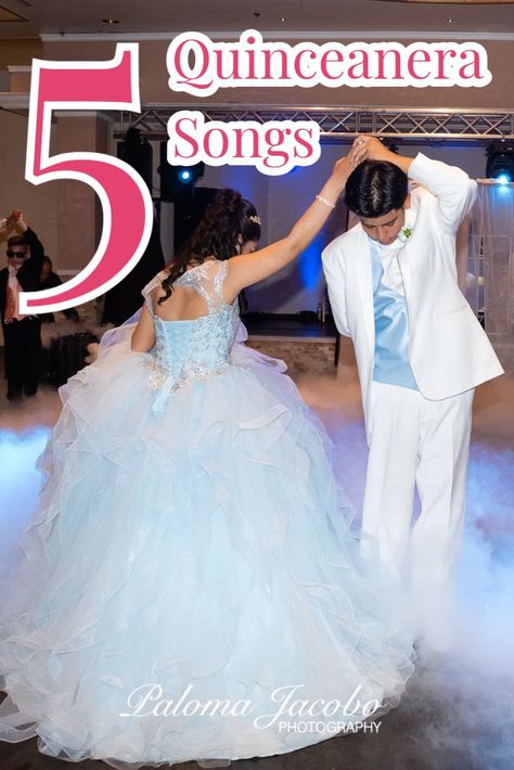 Quinceanera Entrance, Quinceanera Songs, Blue Quinceanera Theme, Quince Dances, Father Daughter Songs, Quinceanera Dances, Father Songs, Father Daughter Dance Songs, Daughter Songs