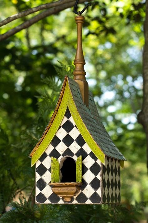 40 Beautiful Bird House Designs You Will Fall In Love With - Bored Art Bird House Plans Free, Mackenzie Childs Inspired, Mckenzie And Childs, Bird Houses Ideas Diy, Garden Birdhouses, Bird House Plans, Unique Bird Houses, Bird House Kits, Bird Houses Painted