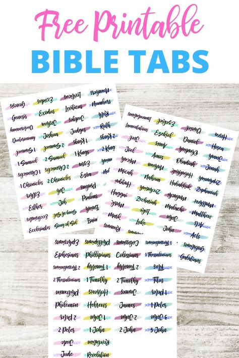 Bible Tabs Free Printable - Bible tabs come in all sorts of styles. Over the past few years, people have been getting really creative with their tabs. You can purchase Bible tabs or you can make DIY Bible tabs. Grab your free Bible Tabs Printable! Diy Bible Tabs Cricut, Diy Bible Tabs Ideas Free Printable, Tab Templates Free Printables, Bible Tabs Free Printable, Diy Bible Tabs Ideas, Bible Tabs Diy Free Printable, Bible Tabs Diy, Bible Tabs Printable, Bible Supplies