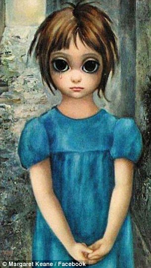 One of the 'Big Eyes' paintings Walter Keane passed off as his own - it was actually painted by his wife, Margaret Walter Keane, Big Eyes Margaret Keane, Keane Big Eyes, Big Eyes Paintings, Margaret Keane, Big Eyes Artist, Eyes Artwork, Big Eyes Art, Eye Painting